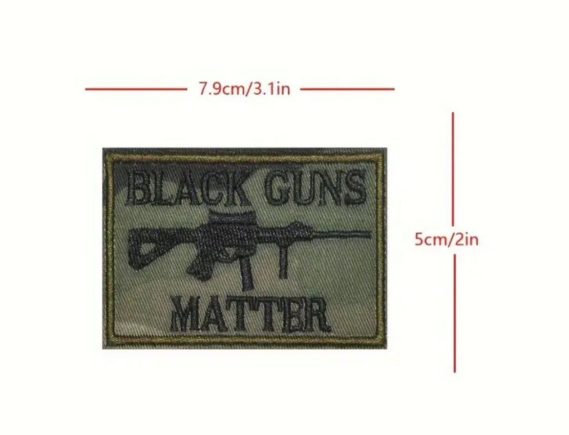 “Black Guns Matter” Embroidered Patch