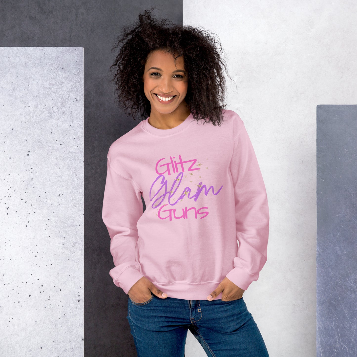 Glitz Glam Guns Sweatshirt